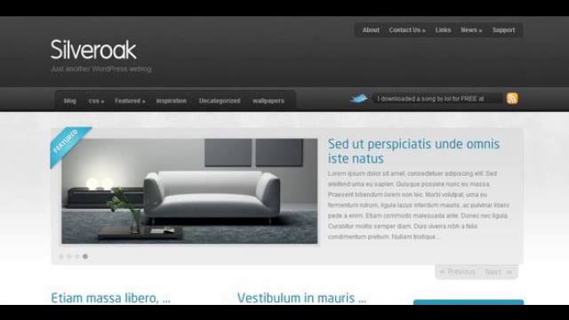 Preview SilverOak Blog/Magazine WordPress Blog / Magazine - WordPress смотреть онлайн