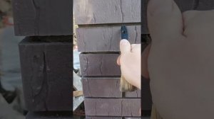 Кладка колонны из кирпича и расшивка