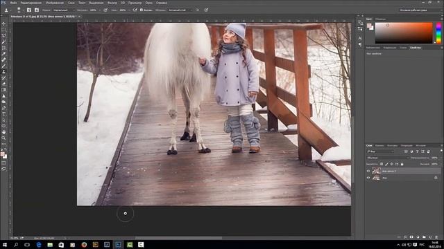 Уроки ретуши в Фотошоп. Ретушь портрета и ретушь общий план "ОТ и ДО". Детское фото. смотреть онлайн