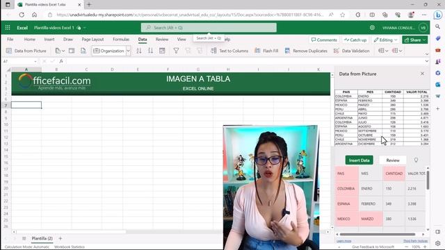 Imagen a tabla en #excel online смотреть онлайн