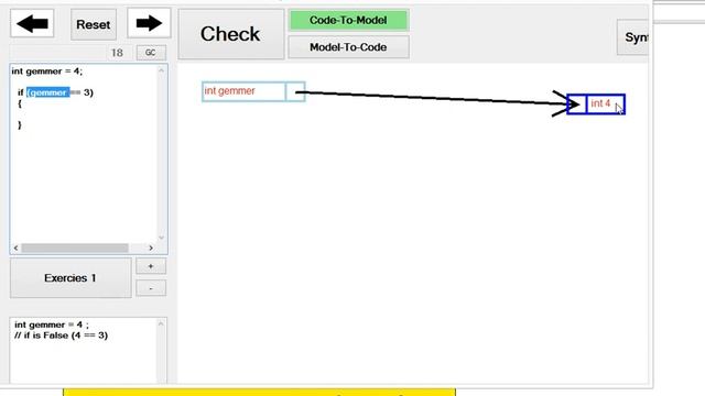 IF (Code-to-Model) (code execution visualizer) смотреть онлайн