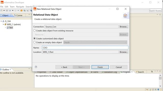 How to Create a Customized Data Object in Developer Tool in IDQ смотреть онлайн