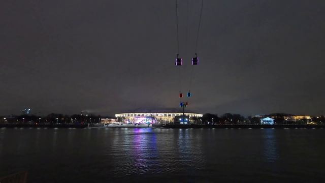 Разноцветные фуникулеры. Multi-colored Funiculars. Канатная дорога в Воробьевых горах