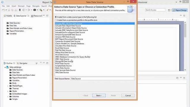 How to Connect BIRT Report Designer to SQL Server - BIRT iHub смотреть онлайн