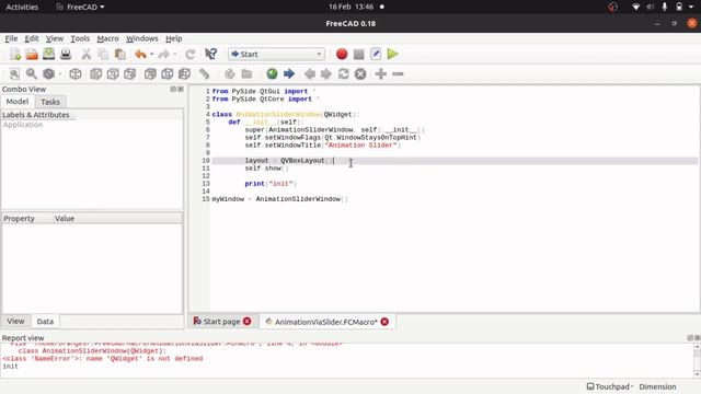 FreeCAD: Slider to control animation of a Part using QT. Python GUI Programming 02 смотреть онлайн