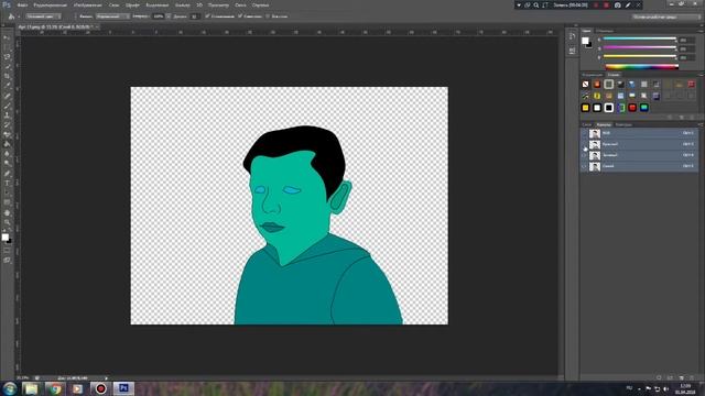Как нарисовать аватарку в Photoshop CS 6 смотреть онлайн
