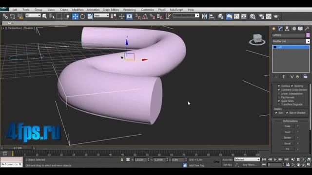 3ds max. Урок 13. Loft. смотреть онлайн