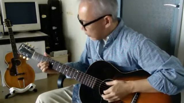 Trouble in Mind - acoustic blues with vintage Recording King (by Gibson) L-00 model смотреть онлайн