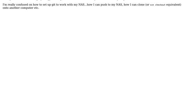 Setting up git, path errors when pushing/cloning from local to NAS смотреть онлайн