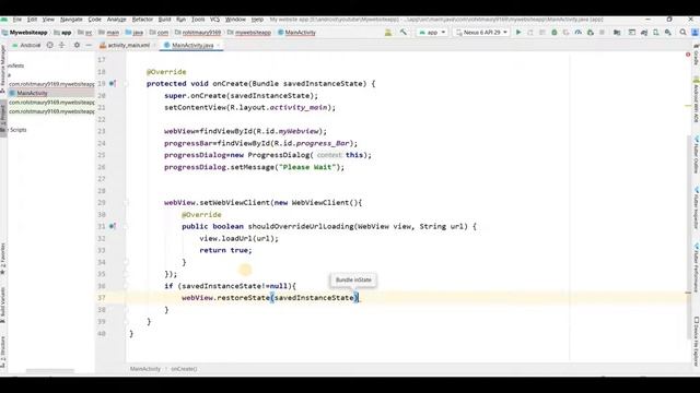 Advance WebView in Android Studio | Android Tutorial смотреть онлайн