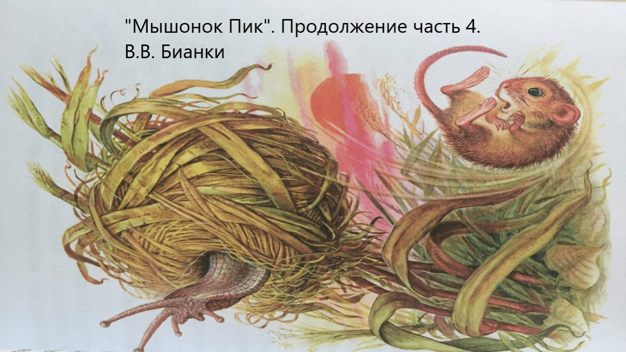 "Мышонок Пик". Продолжение часть 4. В.В. Бианки. Живое чтение смотреть онлайн