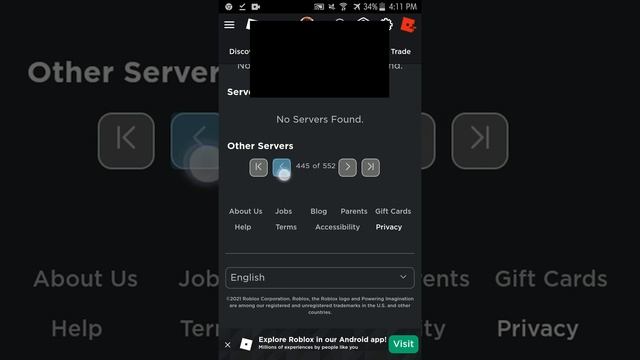 HOW TO FIND EMPTY SERVERS ON ROBLOX MOBILE 2021!!!!??? смотреть онлайн