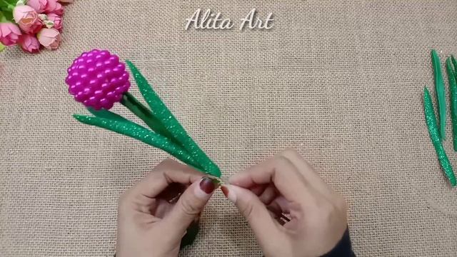 DIY Pearl || Design Pearl Flowers || Easy to make Pearl Flower || Homemode Beads смотреть онлайн