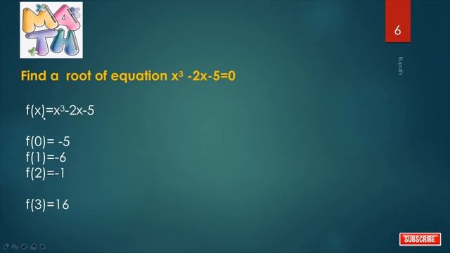 ? ?BISECTION METHOD :EXAMPLE? ? смотреть онлайн