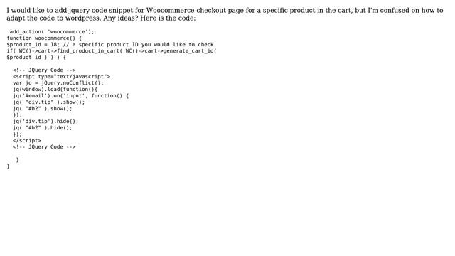 Wordpress: Add JQuery As Code Snippet смотреть онлайн