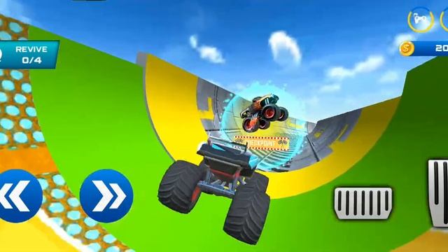 Monster Trucks Stunt Games 3D - Trucks Stunt Games - Android Gameplay #30 смотреть онлайн