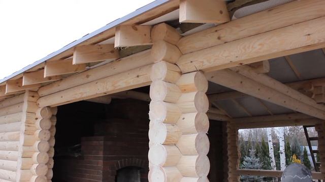 Шлифовка торцов бревен смотреть онлайн