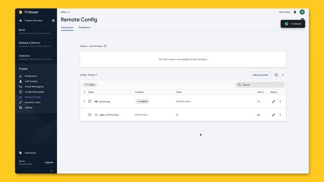 Getting started with Firebase Remote Config on the web смотреть онлайн