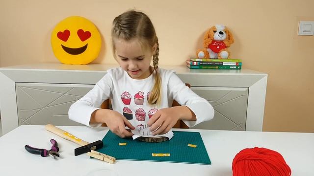 Сердце ❤️ Картина из гвоздей и ниток в технике string art Стринг арт для детей DIY String Art Heart смотреть онлайн