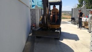 работа мини экскаватора