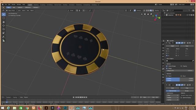 Making Poker Chips/Tokens in Blender 2.8 смотреть онлайн