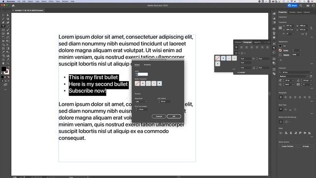 How to Add Bullet Points in Illustrator (2023) смотреть онлайн