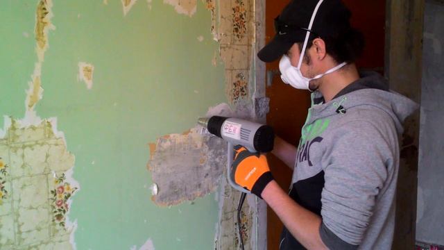 Как удалить старую краску со стены. Способ №1 — фен. Эксперт — Андрюха.