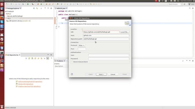 Git tutorial 1: creating github repo and sharing project in Eclipse 4.5.1 смотреть онлайн