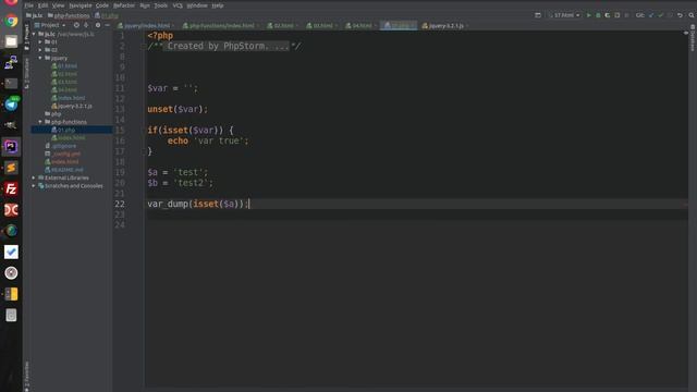 Php функция - isset смотреть онлайн