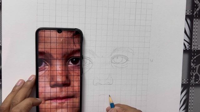 Realtime Face Outline Drawing With Grid Method смотреть онлайн