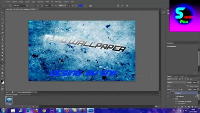 Tutoriel : Comment faire un wallpaper avec photoshop x) смотреть онлайн