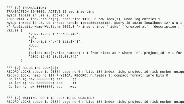 Deadlock on 2 inserts in MySQL смотреть онлайн
