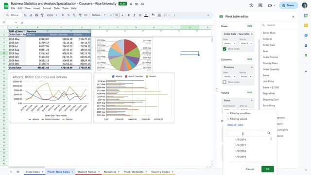 Pivot Charts смотреть онлайн