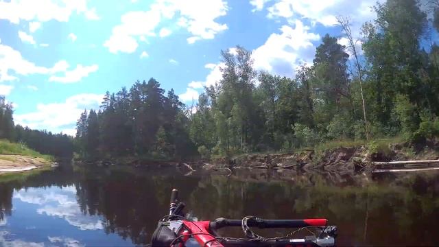Обстановка на Пре между Заводской слободой и Деулино #Пра #пакрафт #packrafting #packraft смотреть онлайн