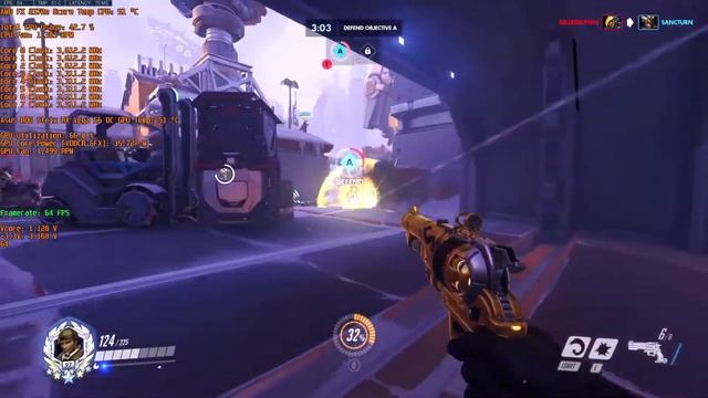 Overwatch Gameplay 08 ( AMD FX 8370e @ stock 3.6ghz, 16gb of RAM, Asus ROG Strix RX Vega 56 8gb OC смотреть онлайн