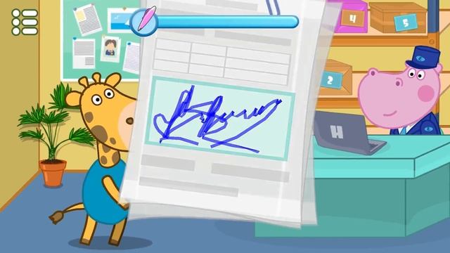 Hippo ? Post office game ? Professions Postman ? Cartoon game for kids смотреть онлайн
