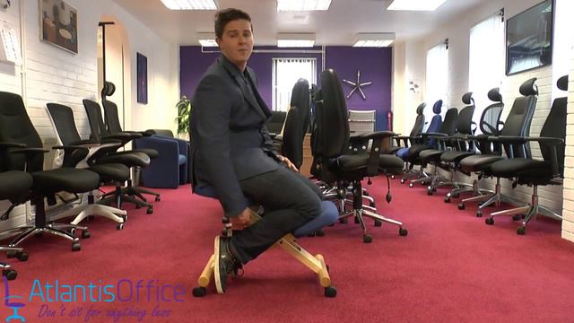 Elite Heavy Duty Wooden Kneeling Stool - Bad Back Chair смотреть онлайн