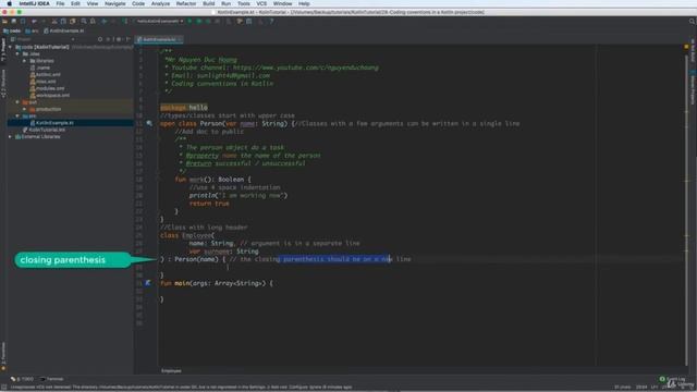 28 Coding conventions in a Kotlin project смотреть онлайн