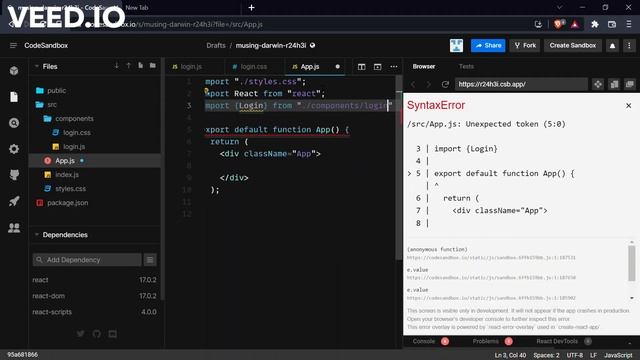 CodeSandbox Tutorial смотреть онлайн