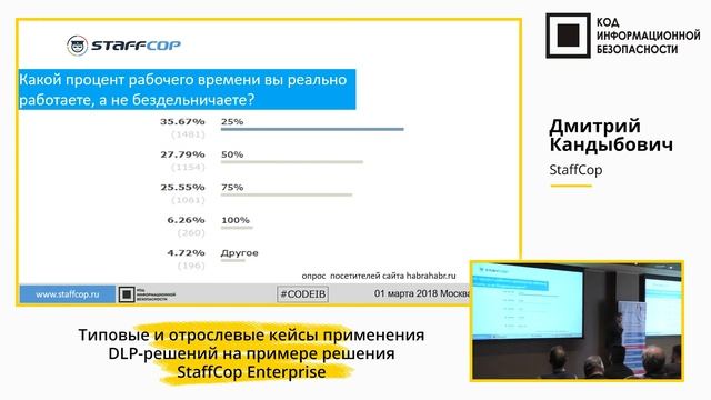 Типовые и отраслевые кейсы применения DLP-решений на примере решения StaffCop Enterprise смотреть онлайн