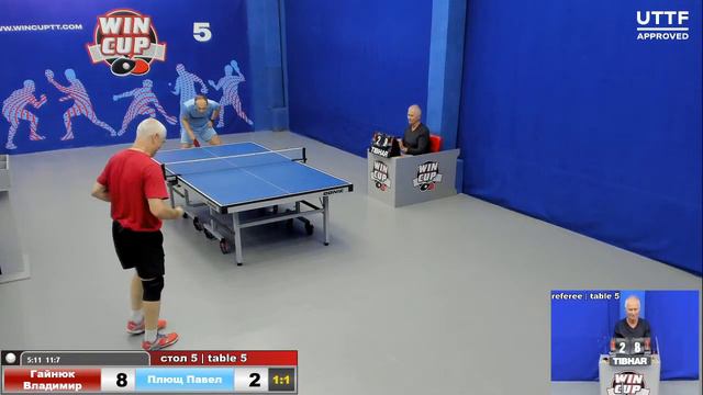 11:30 Гайнюк Владимир 3-2 Плющ Павел стол 5 ЮГ-2 22.10.20 смотреть онлайн