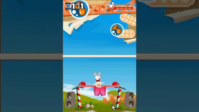 Rayman Raving Rabbids TV Party (Nintendo DS) Gameplay 1/3 смотреть онлайн