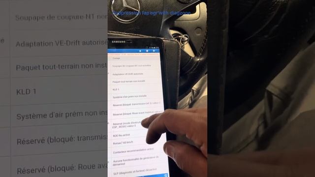 SUPPRESSION FAP EGR  WITH LUANCH DIAGZONE PRO