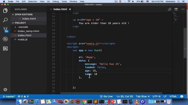 الدرس 2 : تعلم برمجة vuejs - الشروط مع v-if و v-show смотреть онлайн