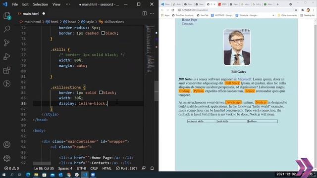 HTML&CSS Full Course | Part - 3 | Project: Bio Page with Basic HTML and CSS смотреть онлайн