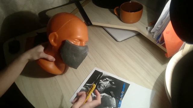 DIY- Mortal Kombat X Scorpion mask (part 1) смотреть онлайн