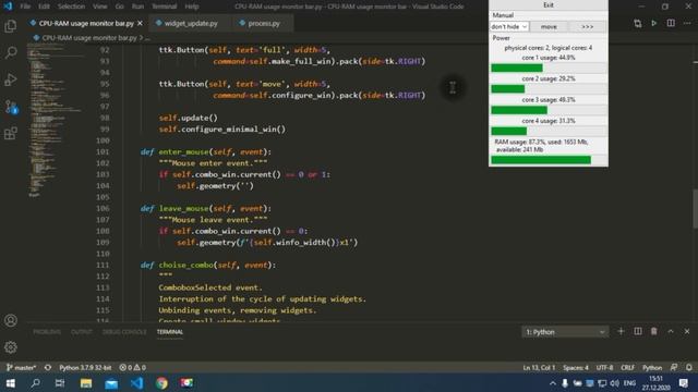 Практический пример создания программы на python смотреть онлайн