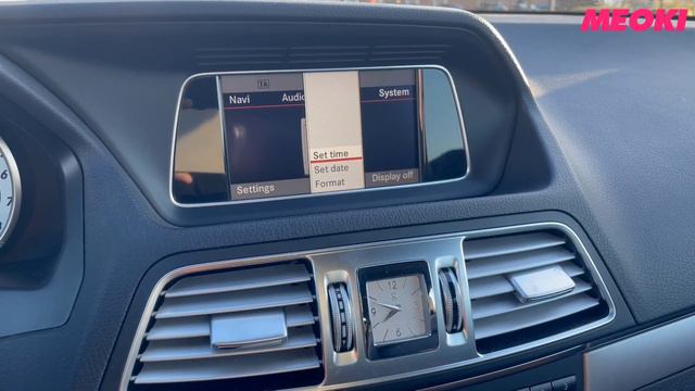 How to: Set the clock in Mercedes E-Class W212 смотреть онлайн