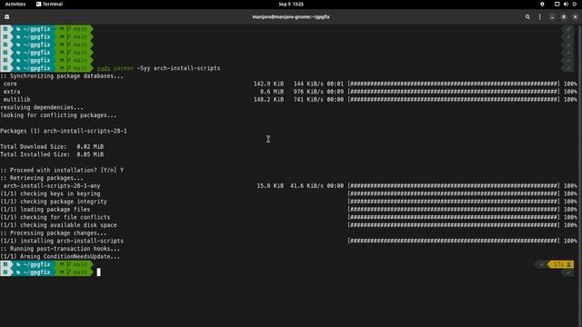 Manjaro Linux Ошибка GPG - Исправляем ! смотреть онлайн