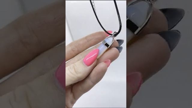 Кулон-маятник из лунного камня - чарующий селенит (адуляр) смотреть онлайн